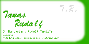 tamas rudolf business card